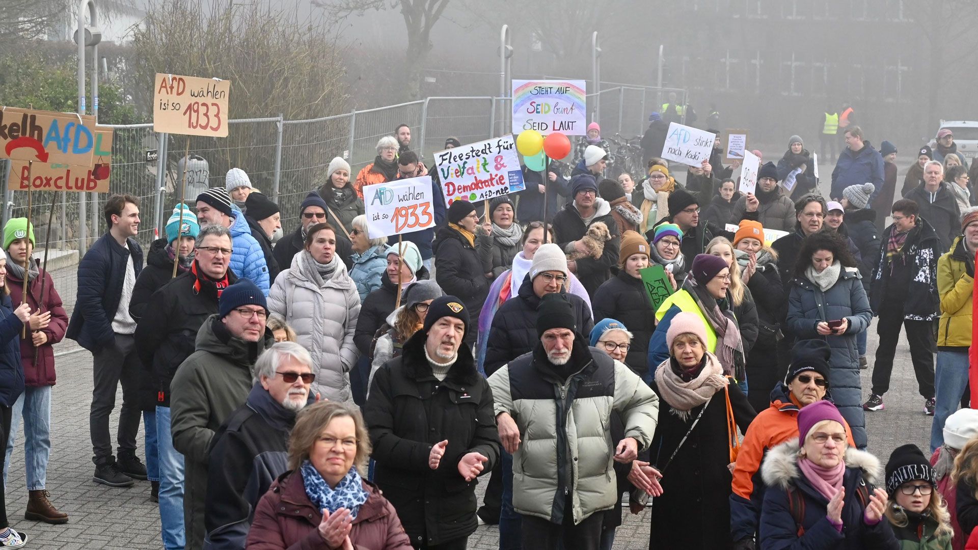 Rund 300 Teilnehmer zählte die Demonstration gegen eine AfD-Veranstaltung in Seevetal. | Foto: Lenthe-Medien