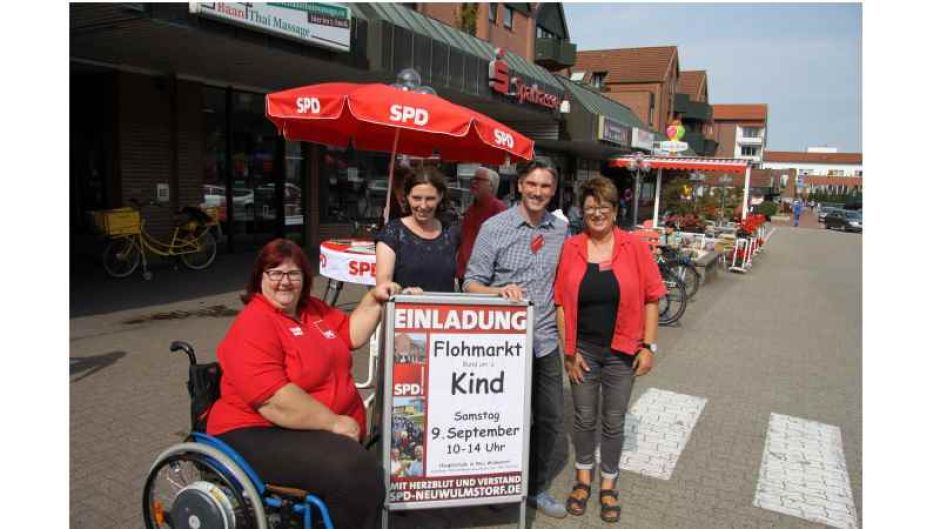 Den Flohmarkt "Rund ums Kind" am 9. September unterstützt die SPD Neu Wulmstorf | Foto: ein
