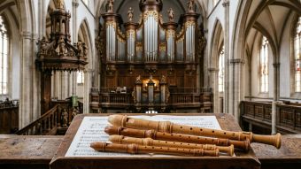Bei wind&spiel erklingen Orgel und Blockflöten in faszinierend vielfältigen Klangkombinationen. Foto. KI