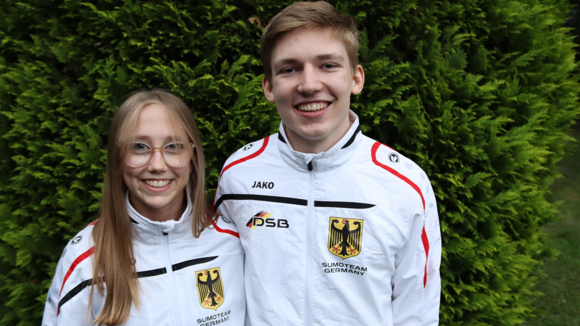 Die beiden Harburger KSC-Sumotoris Linda Jean Geerdts und Jan Henrik John fliegen am kommenden Samstag zu den Sumo-Weltmeisterschaften nach Tokio in Japan.  | Foto: ein