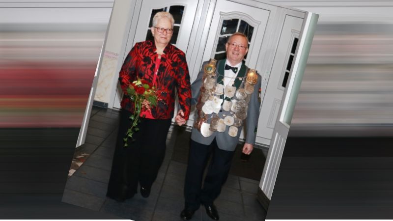 Manfred Merten und seine Königin Anke. | Foto: ein