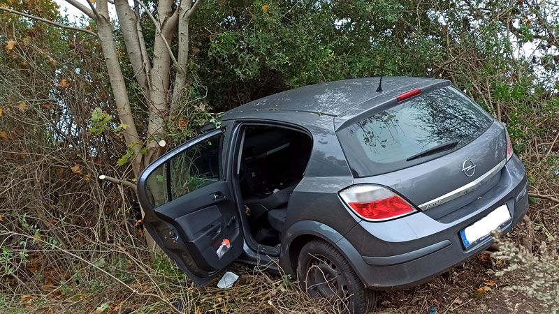 die Hamburgerin prallte mit ihrem Auto an einen Baum und wurde schwer verletzt. | Foto: Polizei