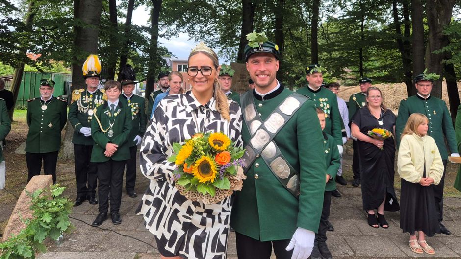 Das Tostedter Königspaar. Foto. Sven Baden