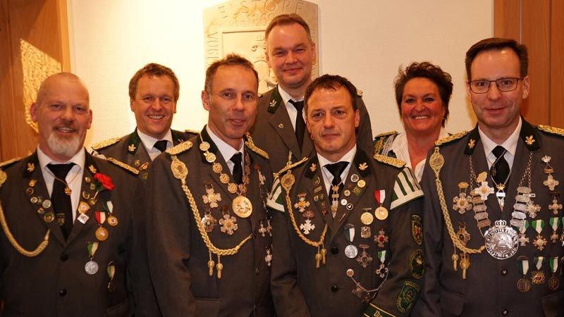 Der neue Geschäftsführende Vorstand des Elstorfer Schützenvereins. | Foto: Thomas Wilde