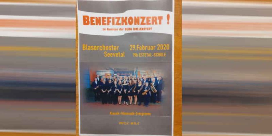 Plakat Einladung zum Benefizkonzert. | Foto: ein
