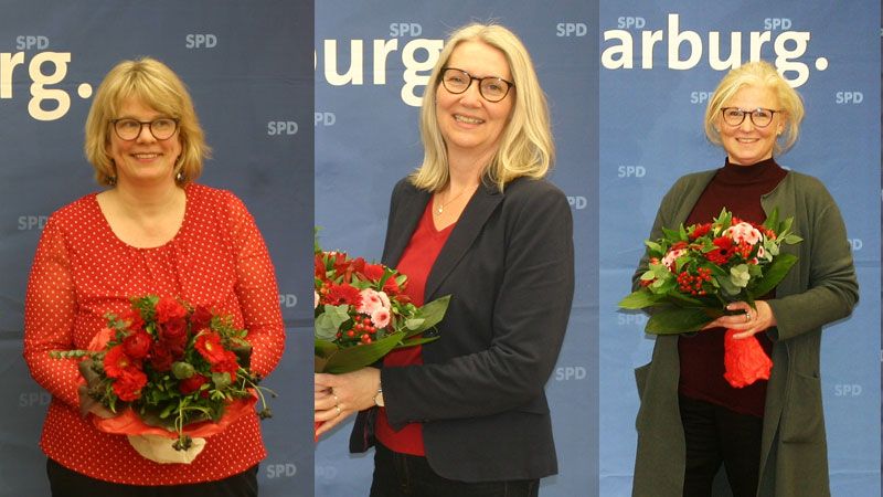 Die Harburger Kreis-SPD schickt Sabine Lehmbeck, Sabine Schulz-Rakowski und Steffi Menge (v.L.) ins Rennen um die Wahlkreismandate bei der Landtagswahl im Oktober. | Foto: ein