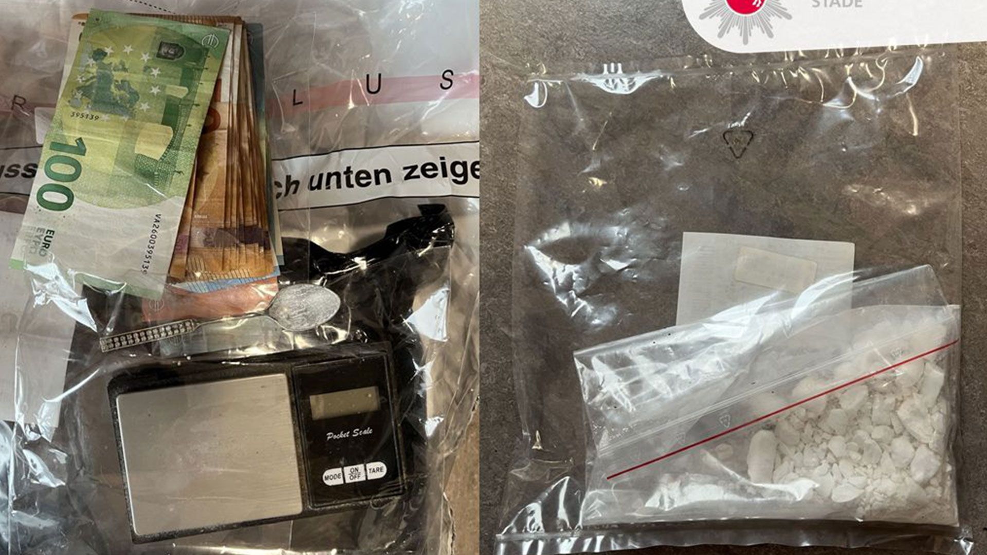 Die Polizei konnte rund 200 Gramm Kokain, etwa 1,2 Kilogramm Marihuana, Amphetamine sowie mehr als 1.000 Euro mutmaßliches Drogengeld sicherstellen. | Foto: ein