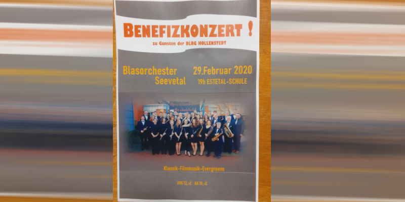 Plakat Einladung zum Benefizkonzert. | Foto: ein