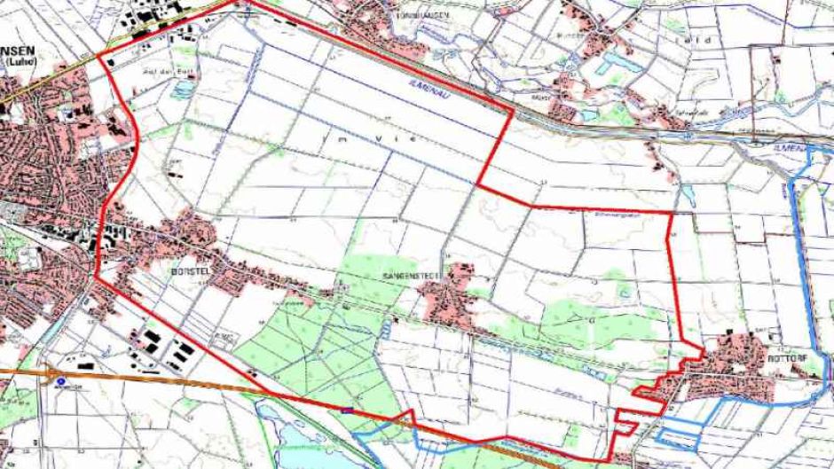Sperrbezirk in Sangenstedt. | Foto: ein