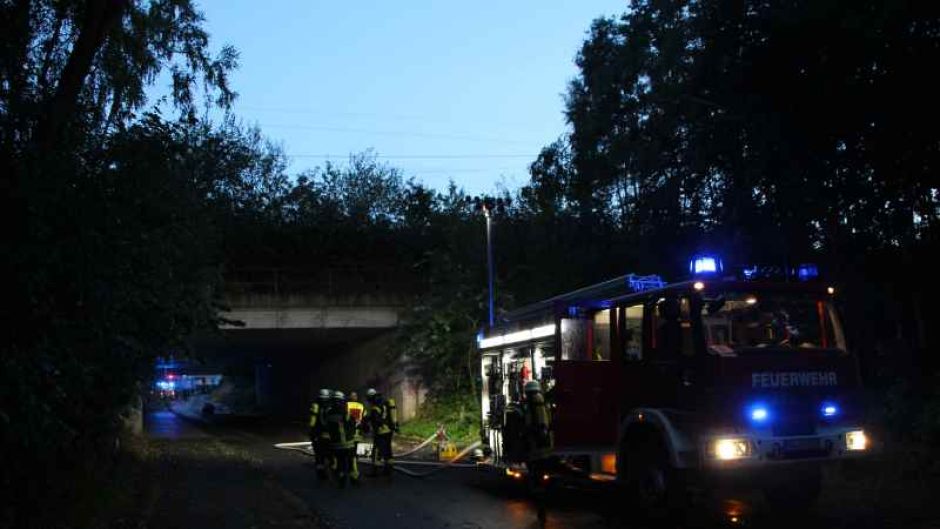 In Stelle schlug zuerst der Blitz in ein Wohnhaus ein und erforderte einen größeren Feuerwehreinsatz. Im Anschluss waren die Feuerwehrkräfte aus Stelle und die Werkfeuerwehr der Bahn an der Bahnlinie in Stelle im Einsatz, um einem in die Oberleitung gefallenen Baum zu beseitigen und ein daraus resultierendes Feuer zu löschen. | Foto: ein