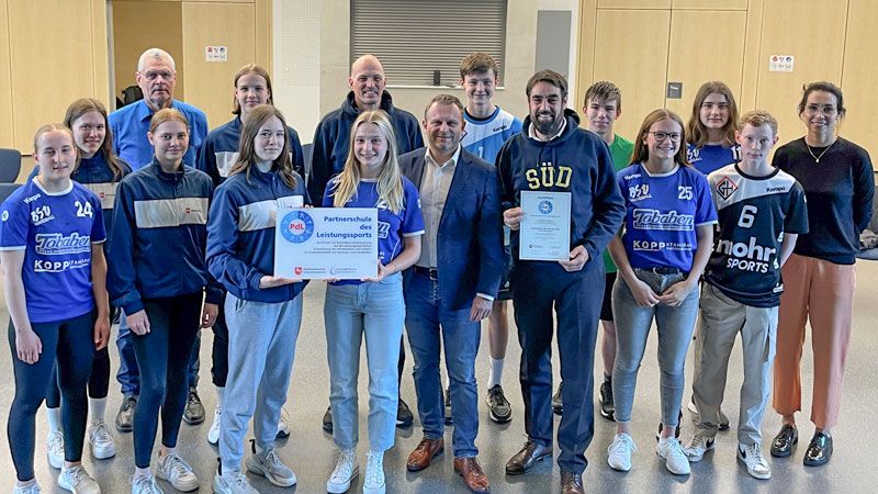 Das Gymnasium Süd wurde als „Partnerschule des Leistungssports“ ausgezeichnet. | Foto. BSV