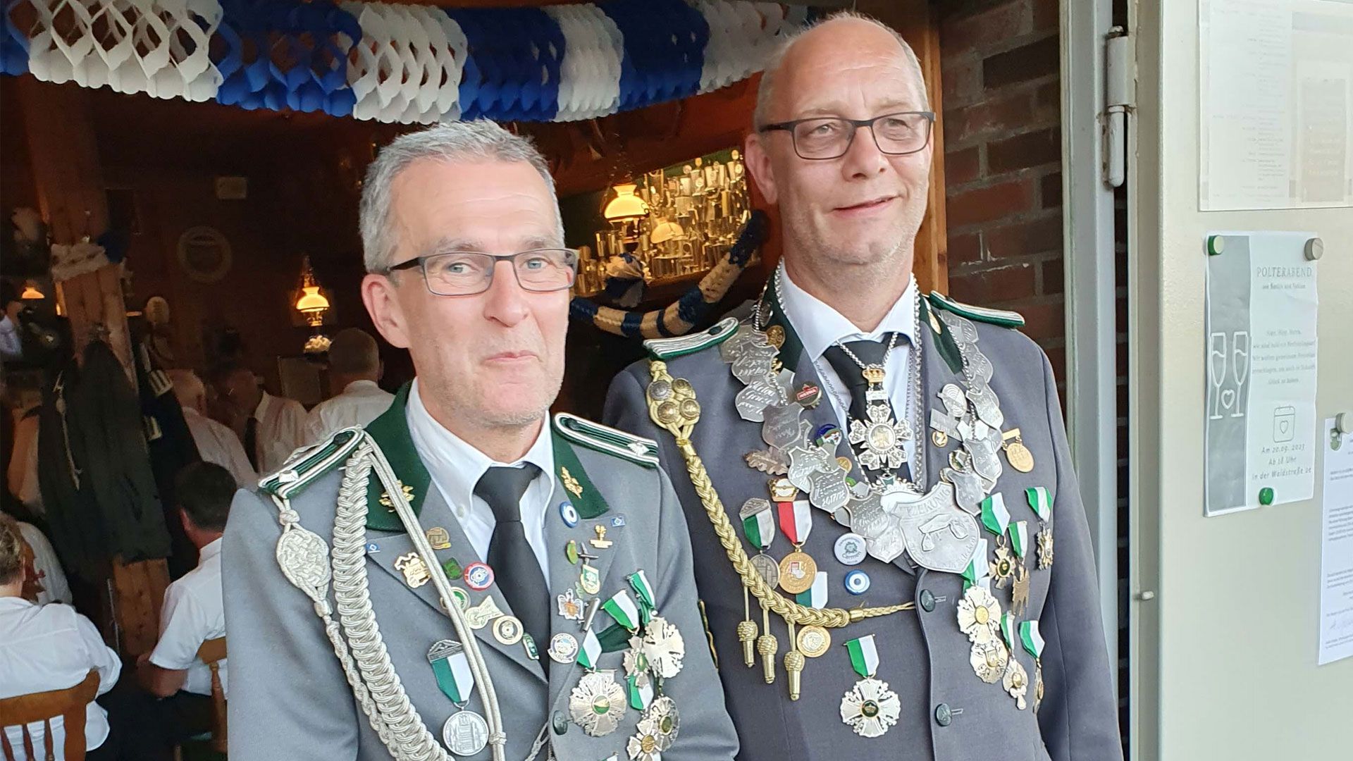 Adjutant Michael Lange (links) und der neue Vizekönig des Schützenvereins Klecken, Karsten Niemeyer. | Foto: SV Klecken