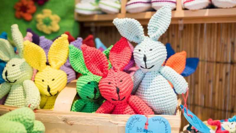 Ostermarkt in der Kunsthandwerkerhalle im Wildpark Schwarze Berge | Foto: ein