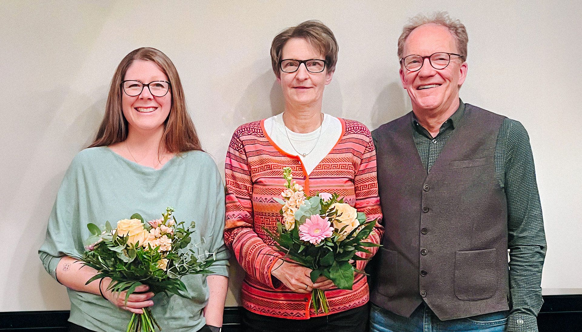 Neuer Vorstand des DRK-Ortsvereins Buchholz e.V.: Antje Wulf (von links), 2. Vorsitzende, Nicola Reimann (Schatzmeisterin) und Remo Rauber (1. Vorsitzender). Foto: Susanne Merseburger, DRK-Ortsverein Buchholz e. V.