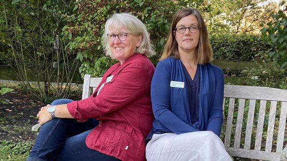 Im Hospiz-Pflegedienst am richtigen Platz: Vera Müller-Wallbaum (links) und Tina Zöllner. | Foto: DRK-Kreisverband Hamburg-Harburg e.V.