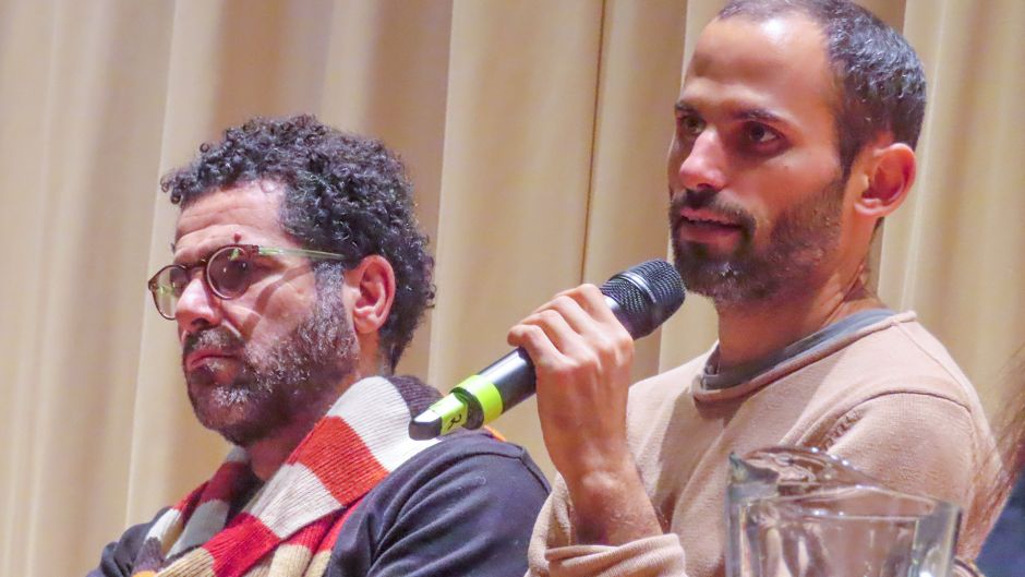 Rotem Levin und Osama Eliwat von Combatants for Peace waren für ein Gespräch im Friedrich-Ebert-Gymnasium in Heimfeld. | Foto: ein