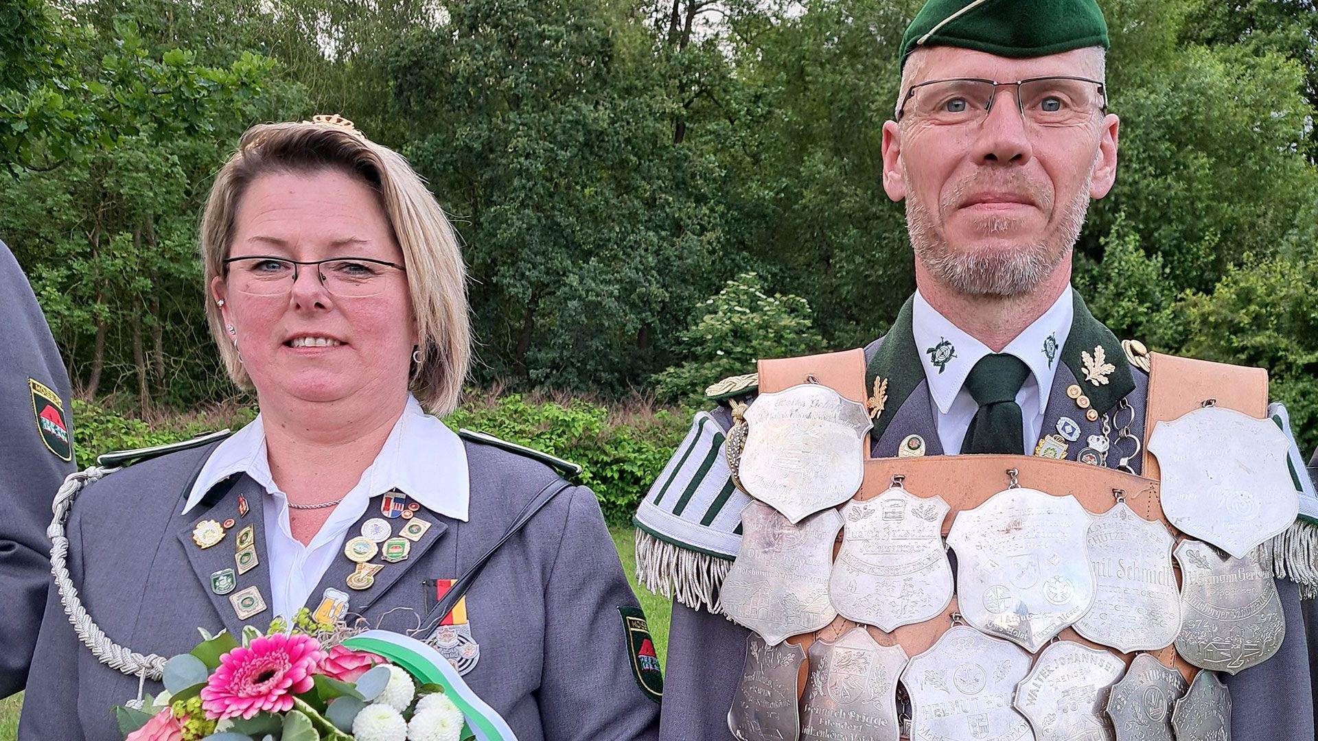 Moisburgs König Sven Maack und seine Königin Carina. |Foto: ein