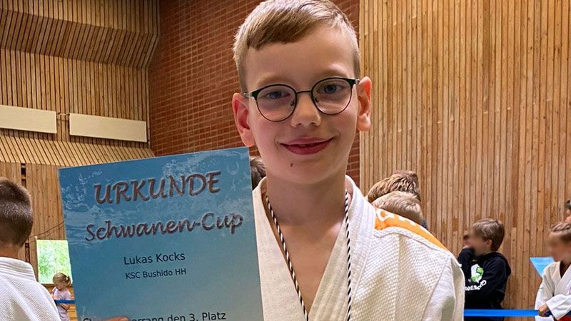 Lukas Kocks vom KSC Bushido aus Harburg zeigte tolle Technicken. | Foto: ein