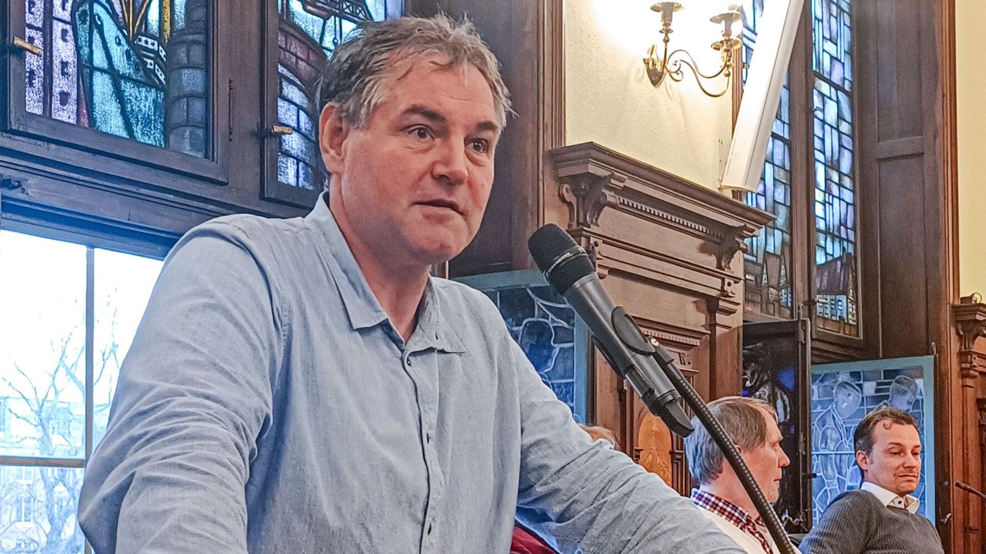 Michael Sander von den Grünen kritisierte den geplanten Bau der A 26-Ost. | Foto: Niels Kreller