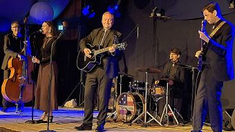 Die Band "The LineWalkers - A Tribute to Johnny Cash" sorgte im Hörstener Dörphus für beste Unterhaltung. Foto: Ilka Teschner