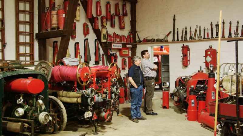 Feuerwehrmuseum in Marxen - Feuerlöschgeräte  | Foto: ein