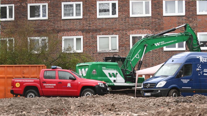 Im Rotenhäuser Damm in WIlhelmsburg wurde eine Fliegerbome entdeckt. | Foto: eina