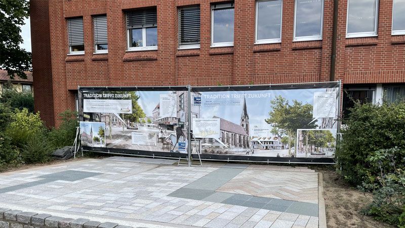 Von hier aus starten die RUndgänge über die Baustelle in Winsen. | Foto: ein