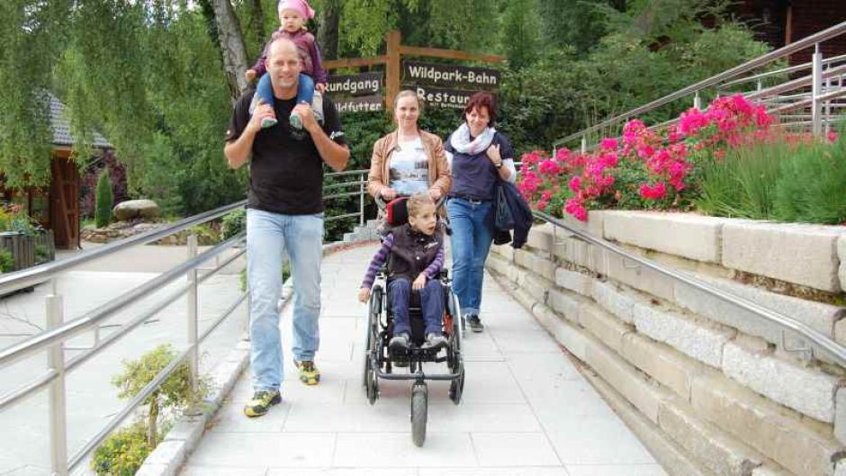 Eine Gewegrampe im Wildpark Schwarze Berge |  Foto: ein