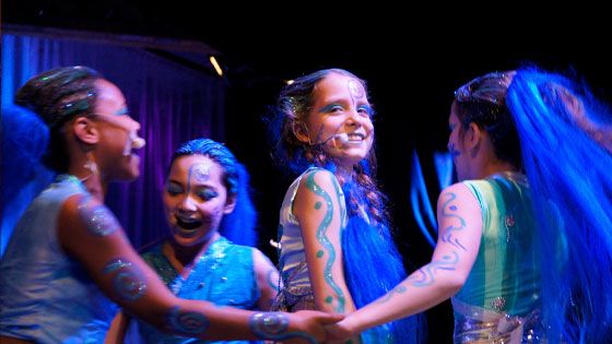 Die kleine Meerjungfrau und ihre Schwestern. Die Musical Kids Hamburg zeigen "Die kleine Meerjungfrau". | Foto: ein