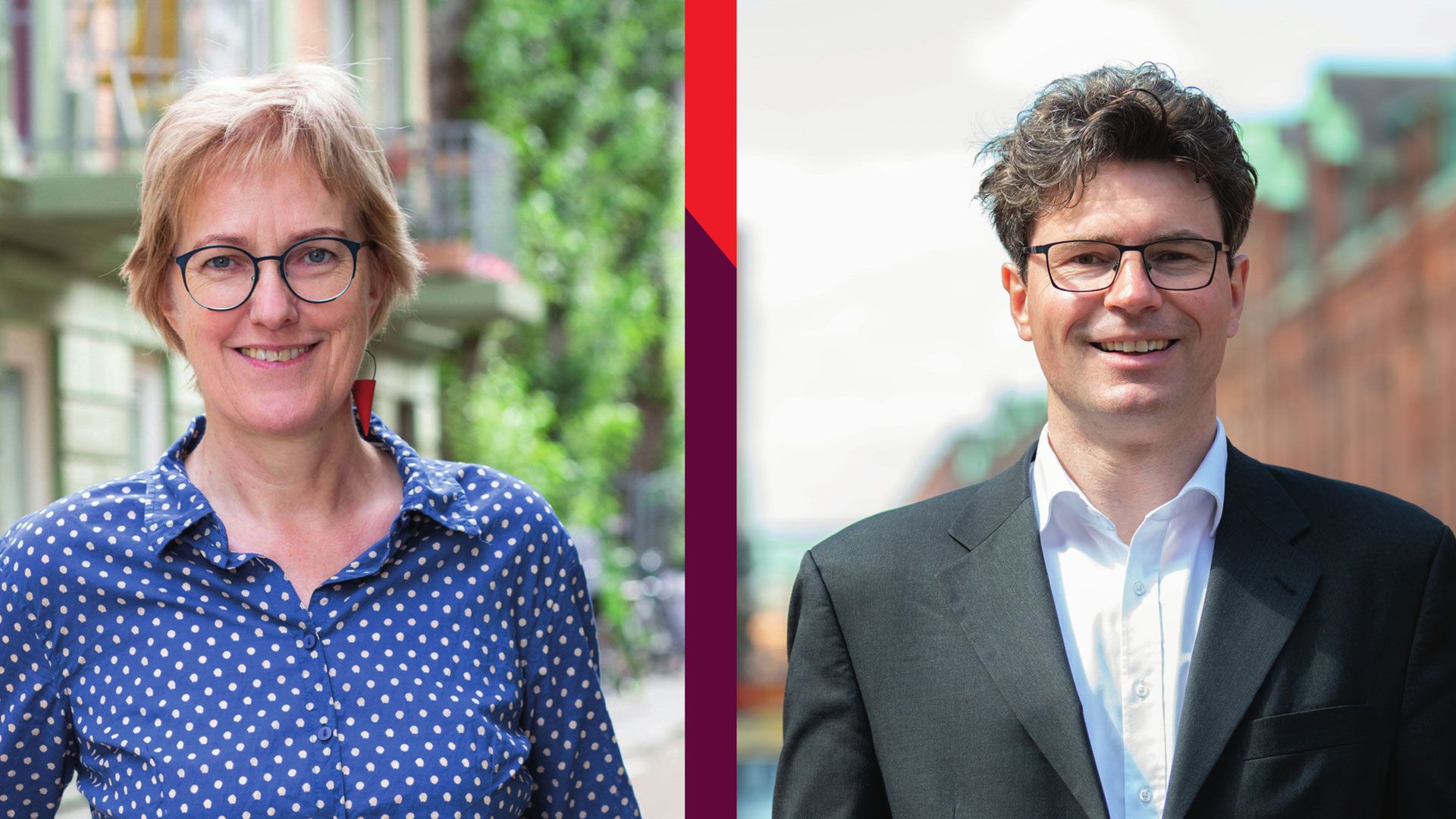 Die Linken-Bürgerschaftsabgeordnete Heike Sudmann und Dr. Rolf Bosse, Vorsitzender des Mietervereins zu Hamburg diskutieren über die Mieten.| Foto: ein