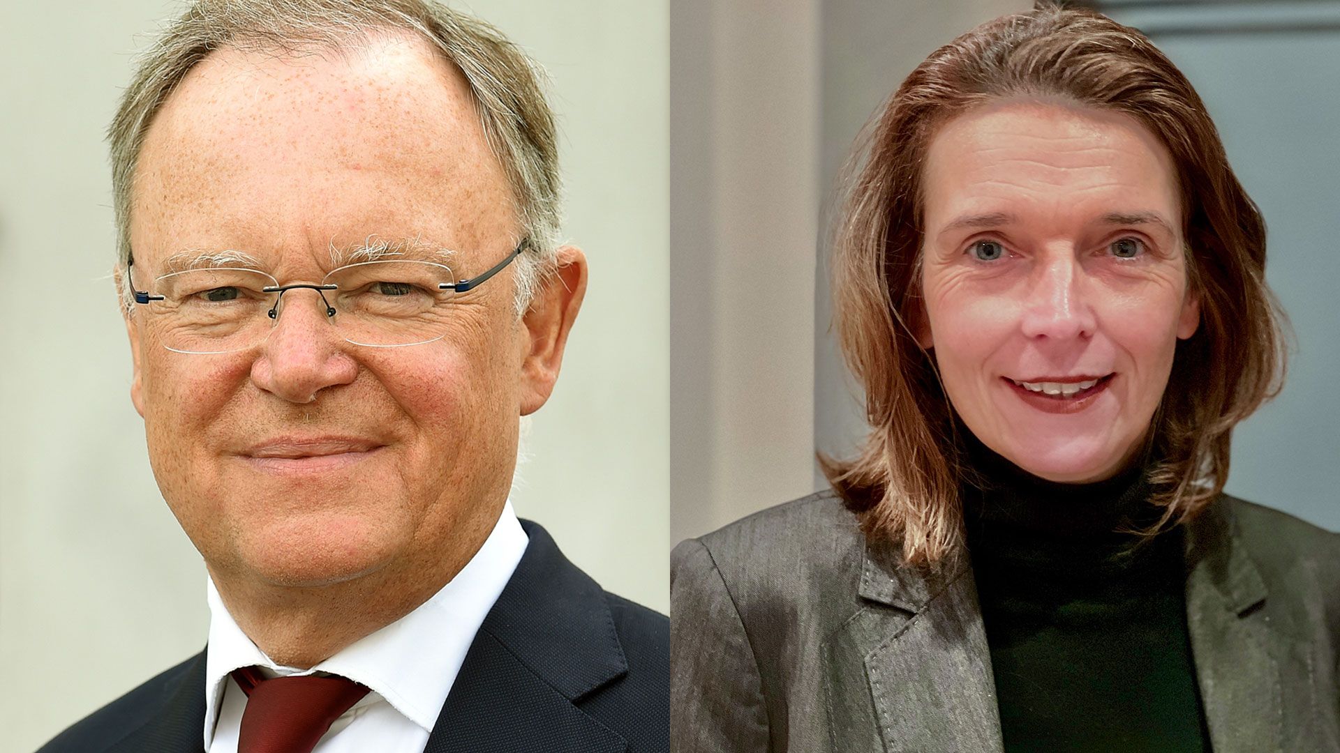 Die SPD-Bundestagsabgeordneten und -kandidatin Svenja Stadler holt Niedersachsens Ministerpräsident Stephan Weil nach Winsen. Foto Stephan Weil: StK/Hollemann, Foto Svenja Stadler: Büro Stadler