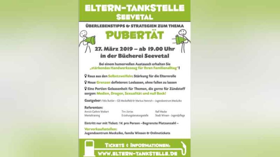 Plakat Eltern- Tankstelle Seevetal. | Foto: ein