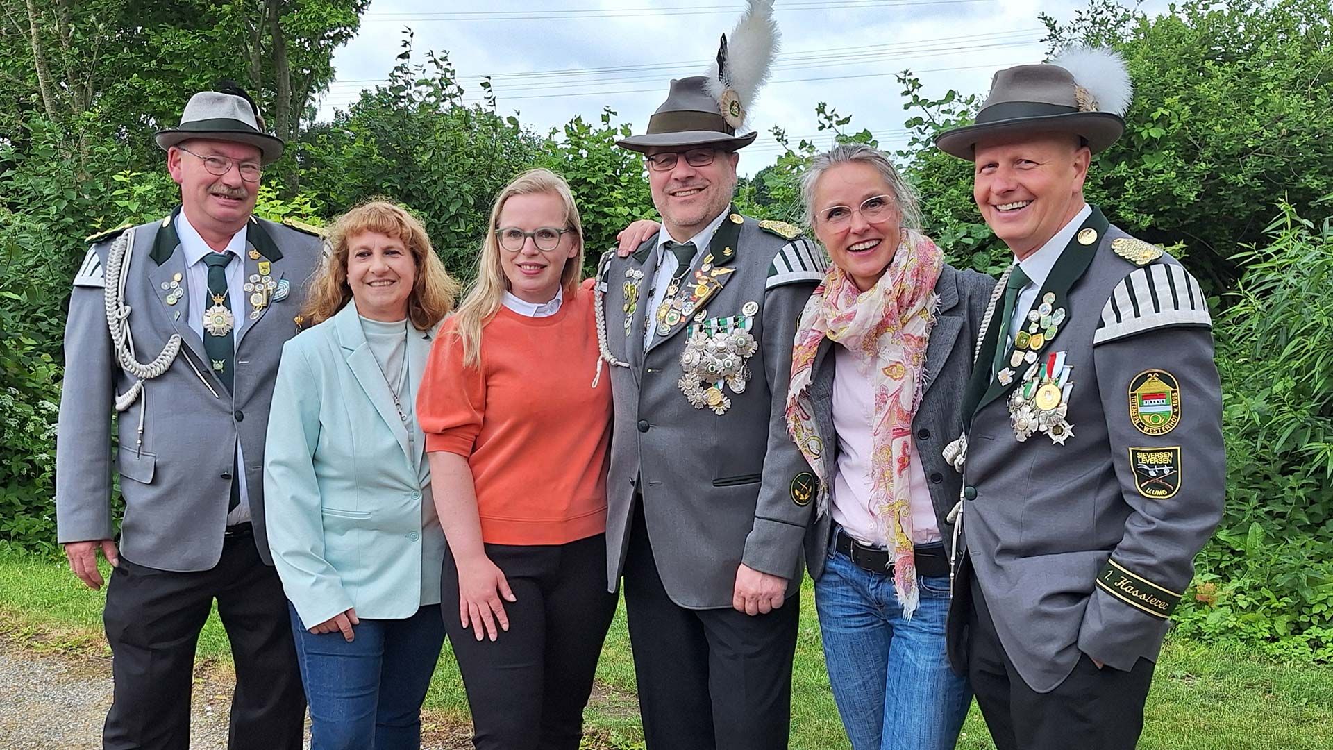 Die Königscrew um André Linne freut sich auf das Schützenfest. Foto: ein