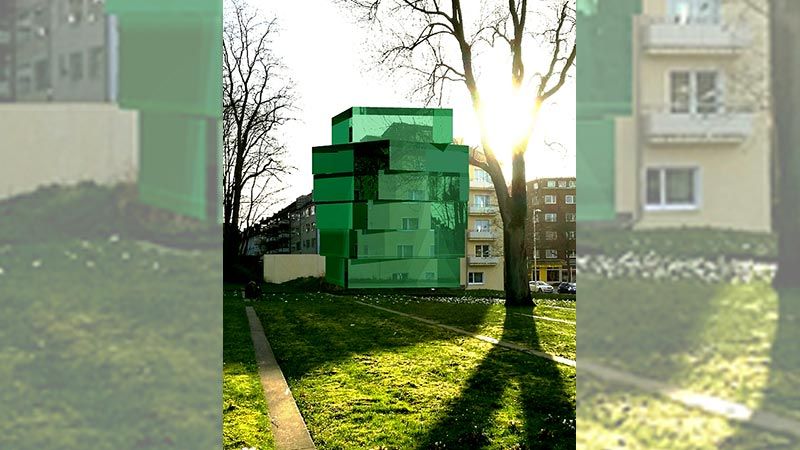 Die Gruppe "Die 3Ls" wollen auf dem "niemandes land" am Alten Friedhof in Harburg einen Kulturpavillon errichten. | Foto: Architekt Lünzmann