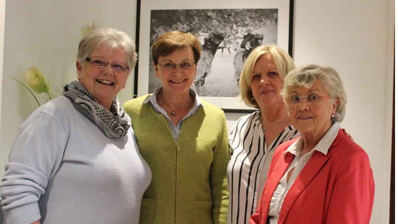 DRK-Ortsverein Egestorf wählt neuen Vorstand: Wiltraud Bartels (von links, Erste Vorsitzende), Angelika Meyer (Schatzmeisterin), Waltraud Giese (Zweite orsitzende), Gisela Albers (Schriftführerin). | Foto: ein