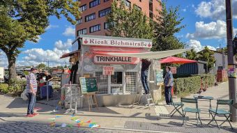 Die Trinkhalle in der Blohmstraße im Harburger Binnenhafen wird 150. Foto: ein