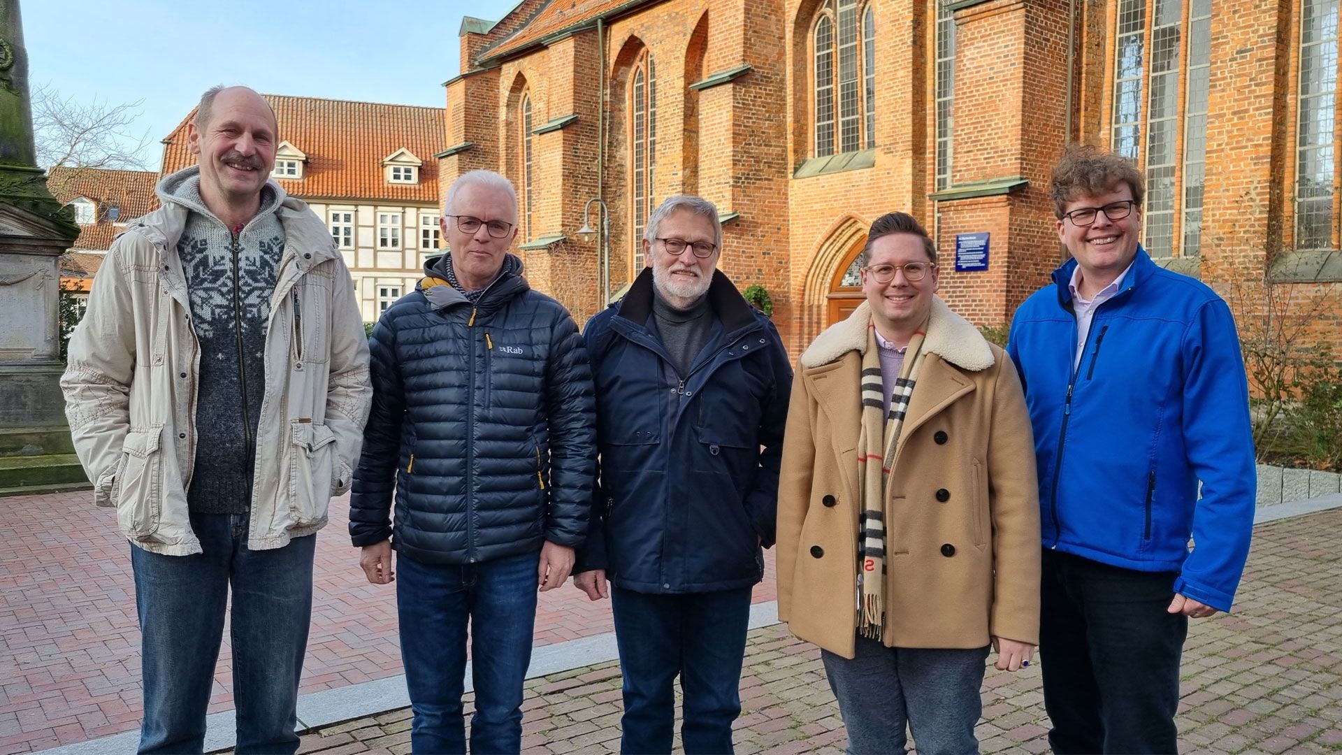 Das Team des Männergottesdienstes: Peter Welchert (von links), Thomas Burmester, Bruno Zahn, Sebastian Putensen und Christian Berndt. | Foto: Gesche Fellenzer