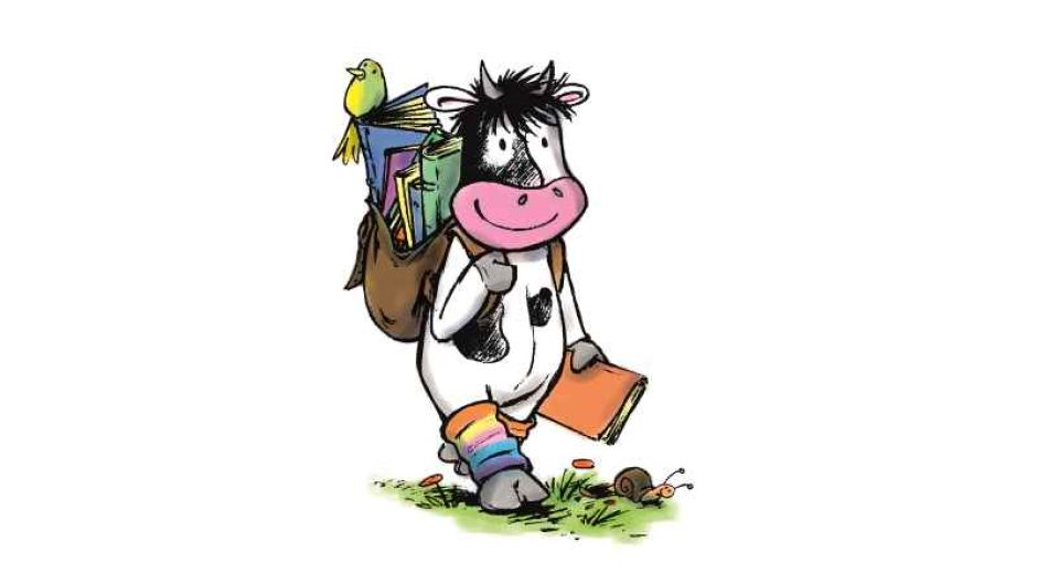 Kälbchen mit Rucksack | Foto : ein