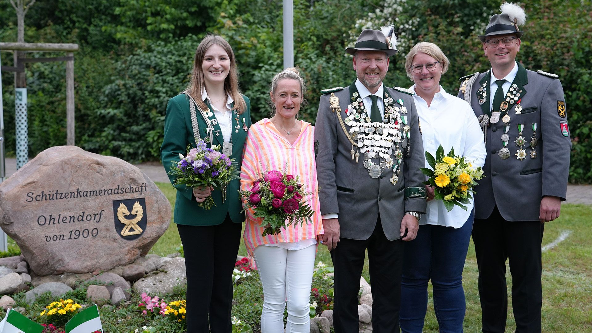 Das Ohlendorfer Königsgespann freut sich auf das kommende Jahr. Foto: ein