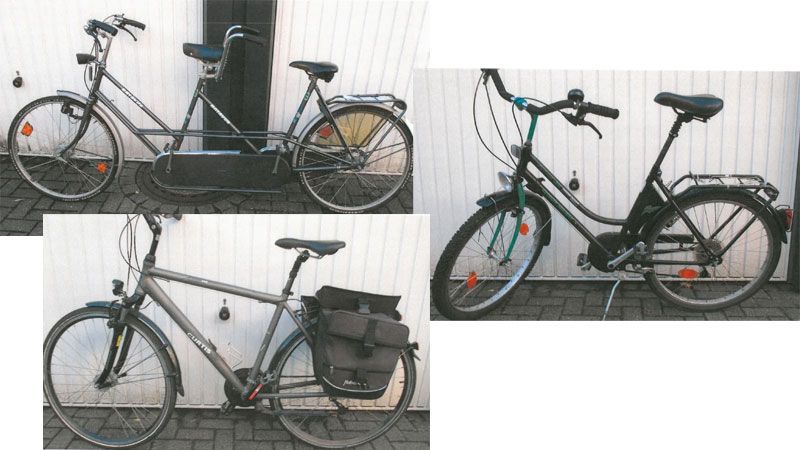 Die Polizei in Buxtehude sucht nach den Eigentümern dieser drei Fahrräder. | Foto: ein