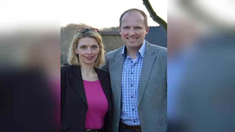 Svenja Stadler, SPD-Bundestagsabgeordnete, und  Tobias Handtke, Vorsitzender der SPD-Gemeinderatsfraktion in Neu Wulmstorf. | Foto: ein