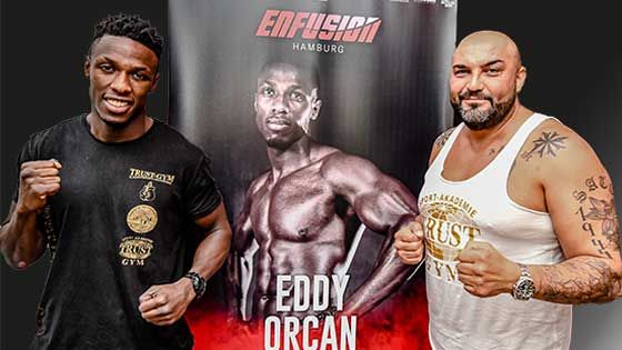 Am Samstag steigt Europameister Eddy Ocran (links) bei der Enfusion in den Ring. Vorbereitet hat er sich im Harburger Trust Gym beim ehemaligen Weltmeister im K! Kickboxen Ayhan Özcelik. | Foto: Niels Kreller