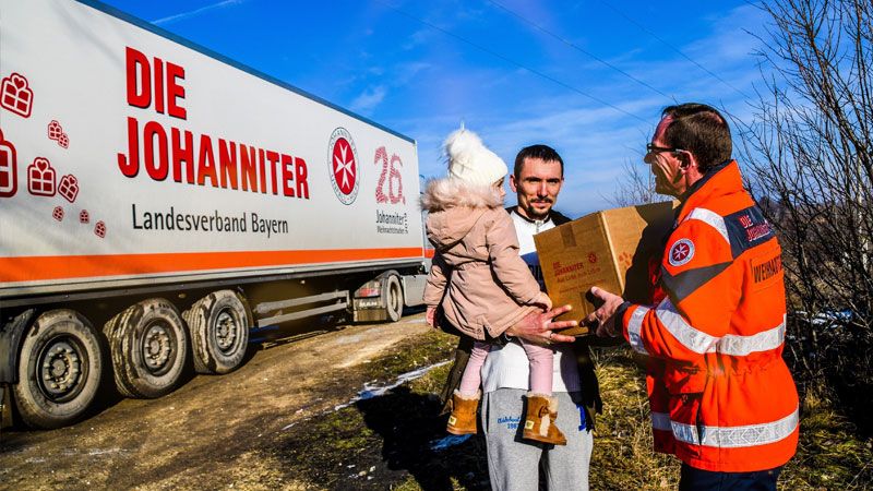 Die Johanniter-Weihnachtstrucker bringen ein wenig Hoffnung in die ärmsten Regionen Europas (Archivfoto). | Foto: Johanniter
