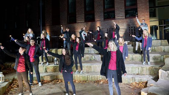 Mit Abstand aber doch zusammen: DIe GSH und der Chor Gospel Train bringen ihre gesungene Weihnachtsbotschaft per Video zu ihren Fans. | Foto: ein