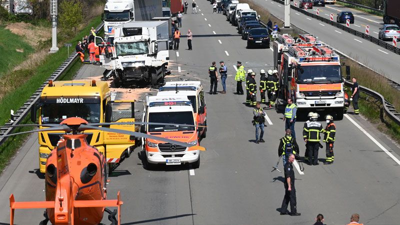 Schn wieder gab es einen schweren LKW-Unfall - dieses Mal auf der A1. | Foto: Caroline Dobs