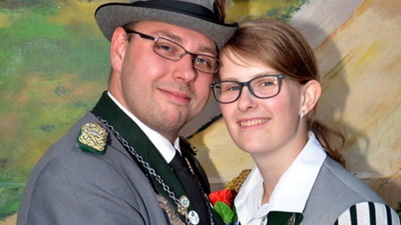 Buchholz' Vizekönig Matthias Küffner und Damenkönigin Monique von Kodolitsch freuen sich schon auf das Schützenfest. | Foto: ein
