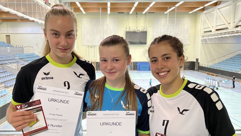 Die drei Gewinnerinnen (Finnja (von links), Feli und Norah. | Foto: VTH