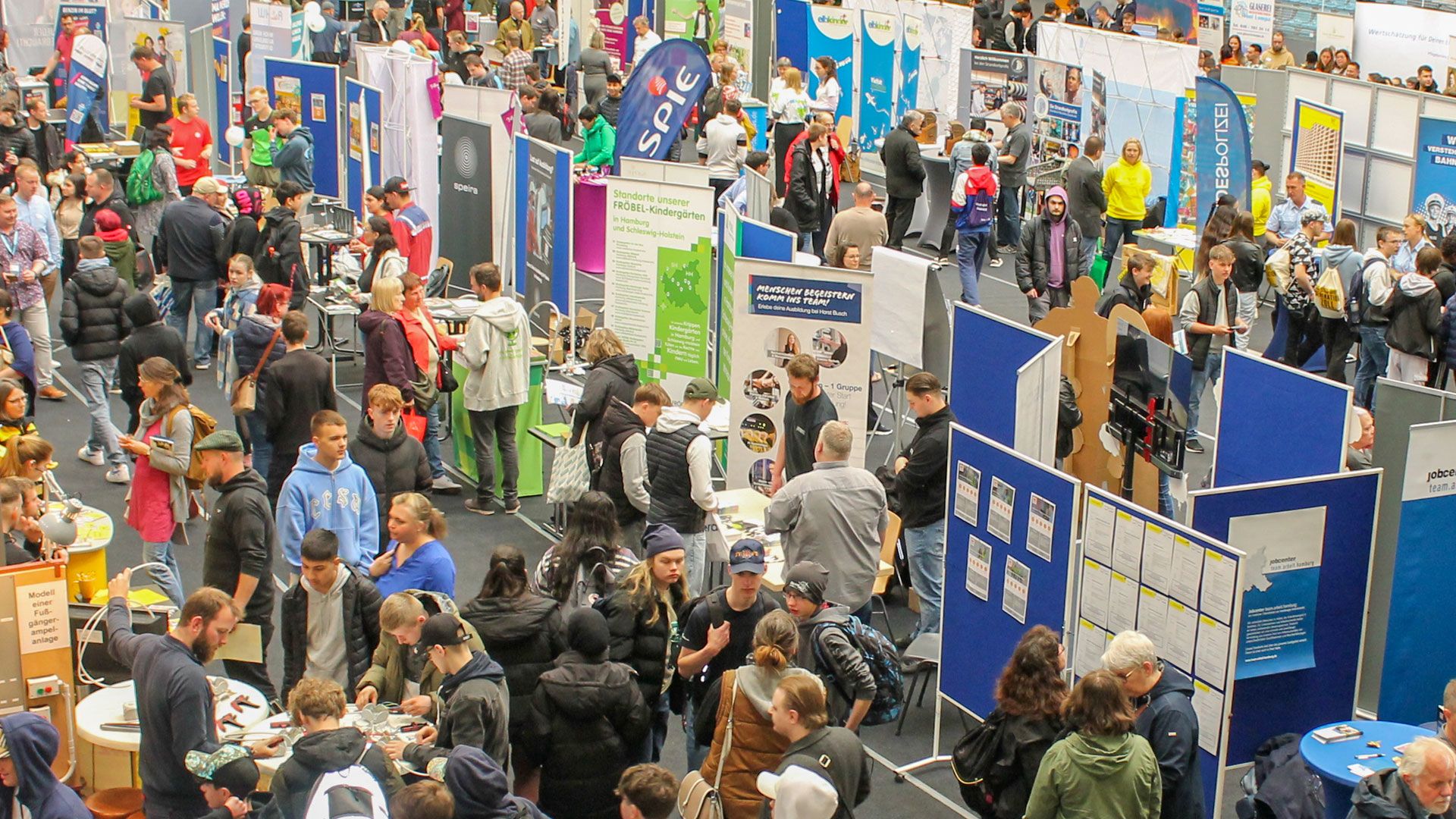 Rund 80 Aussteller haben sich zur Jobmesse Süderelbe gemeldet. | Foto ein