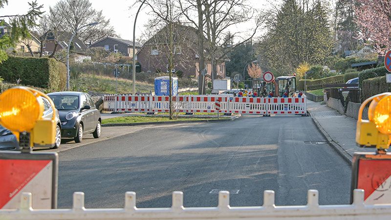 Der Beerentalweg in Eißendorf ist für zwölf Tage in Höhe Kusselhang Sackgasse. | Foto: Niels Kreller