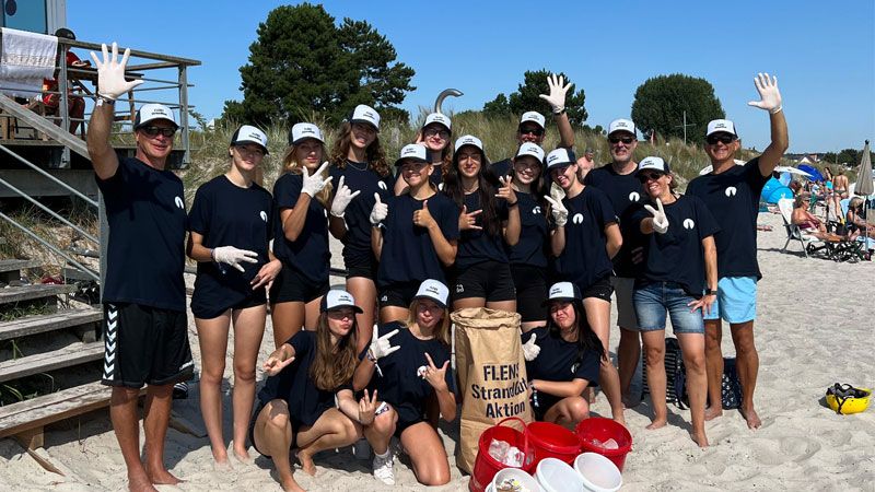 VTH-Nachwuchs setzt sich bei „Flens StrandGut-Aktion“ für Umwelt ein. | Foto: VTH
